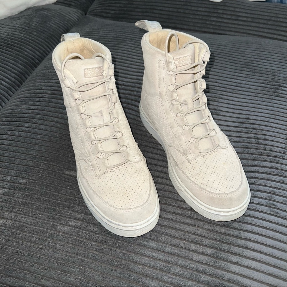 Dr Martens Kamar Bone Suede Combat Boots - Men’s 7 / Women’s 8 - Picture 1 of 11